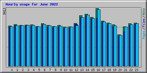 Hourly usage for June 2022