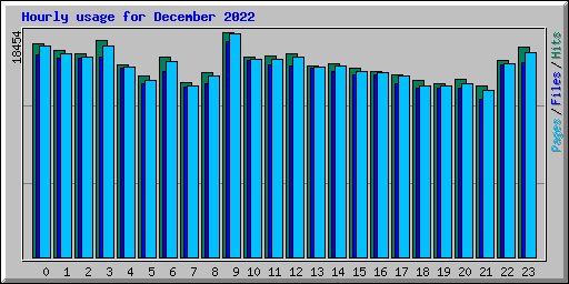 Hourly usage for December 2022